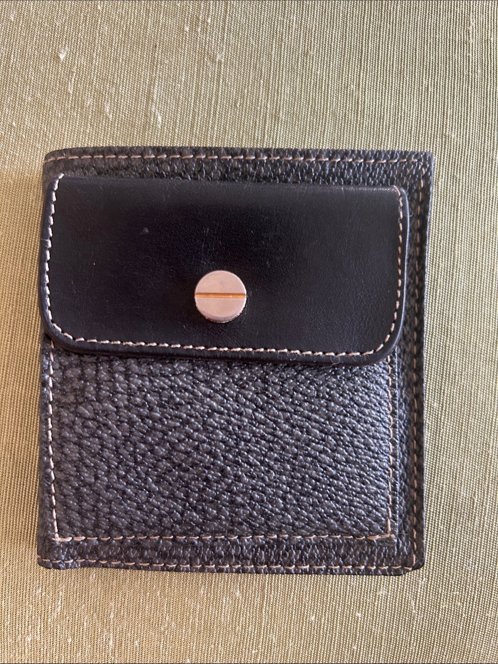 BORBONESE Men's Leather WALLET Made in Italy EUC